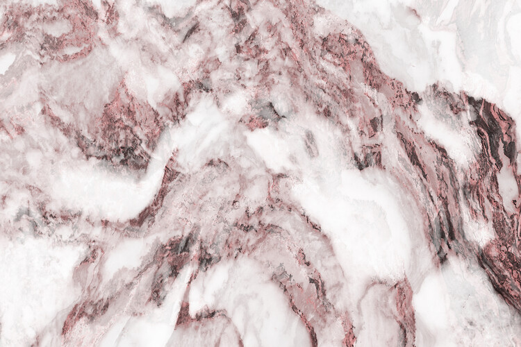 Poster Blush White Marble Texture