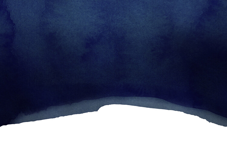 Poster Minimal Navy Blue Abstract 02 Landscape