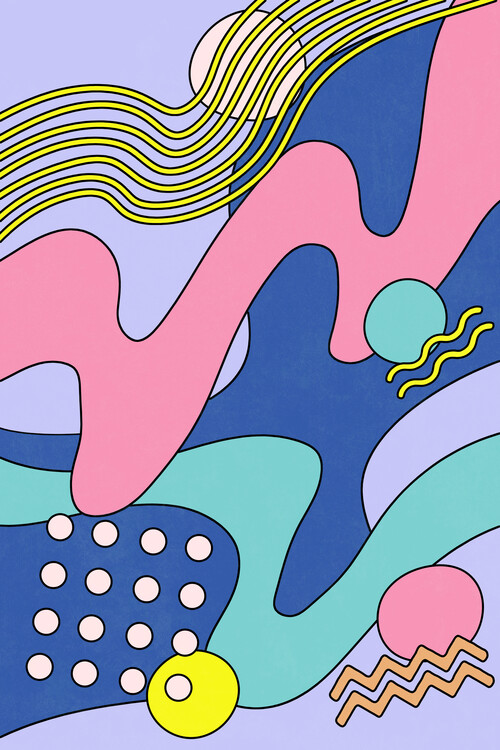 Poster Memphis Waves 03