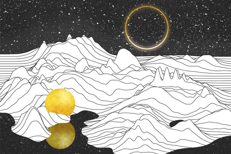 Poster Mono Two Moons