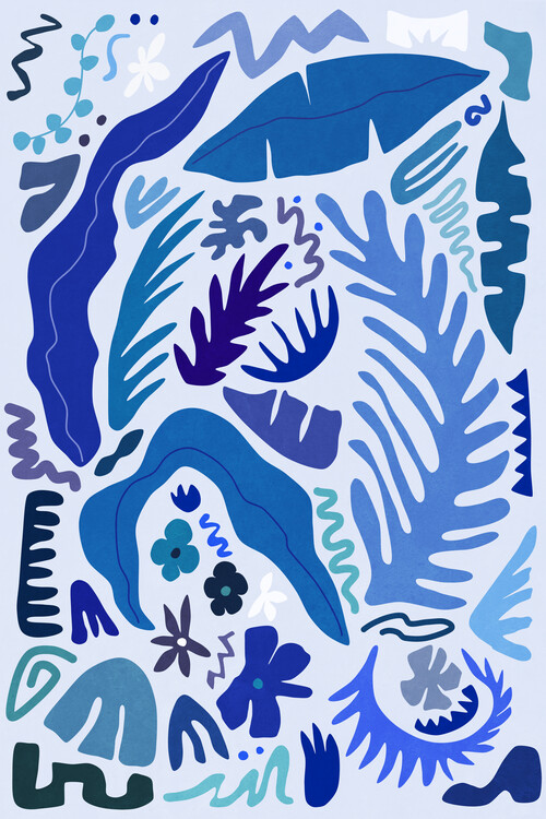 Poster Blue Garden