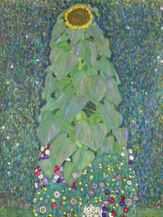 Levně Plakát, Obraz - The Sunflower (1907), Gustav Klimt, 30 × 40 cm