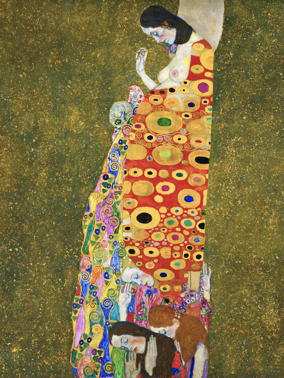Levně Plakát, Obraz - Hope II (1907), Gustav Klimt, 30 × 40 cm