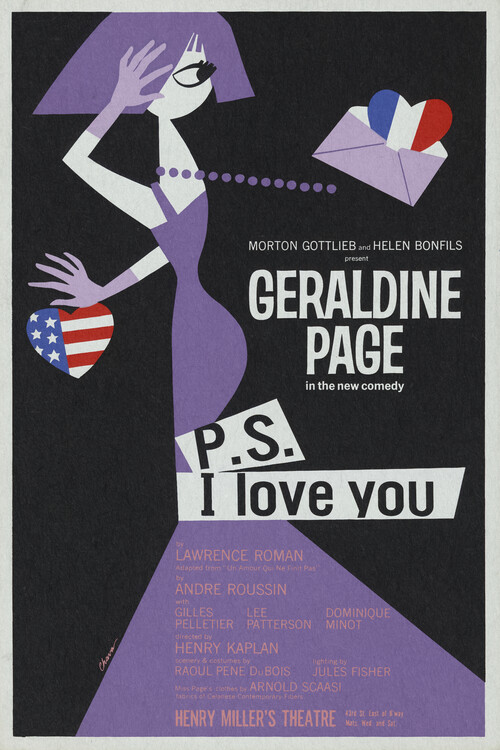 Poster P.S. I Love You, 1964 (Vintage Theatre Production)