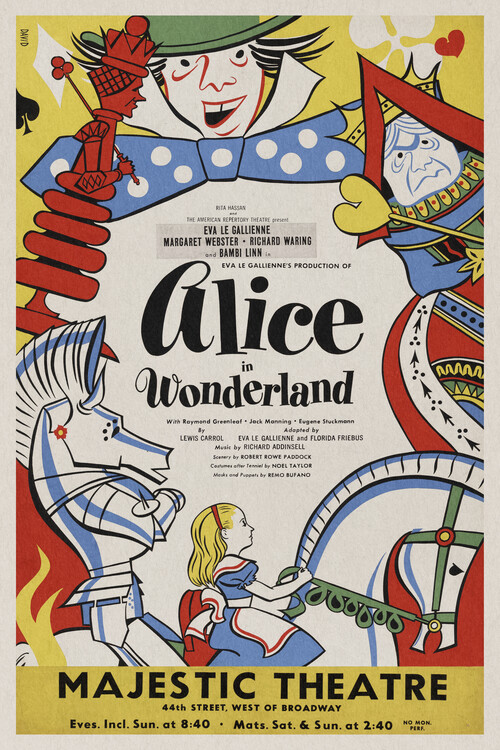 Poster Alice in Wonderland, 1947