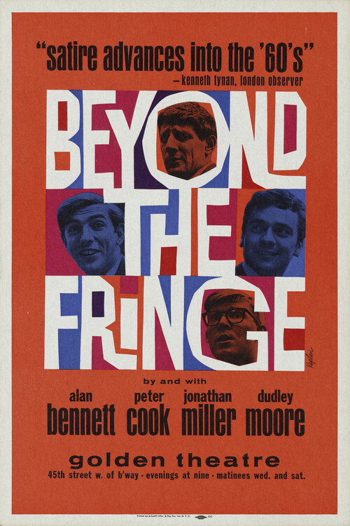Poster Beyond the Fringe, 1962