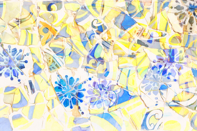 Плакат Mosaic of Barcelona 03