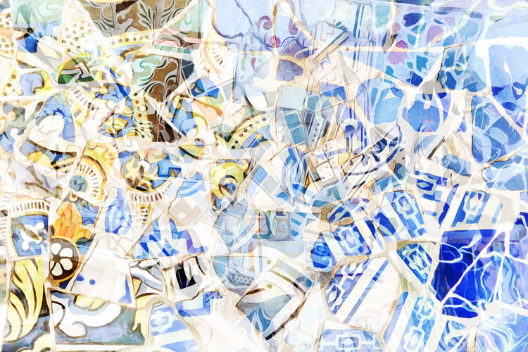 Poster Mosaic of Barcelona 01