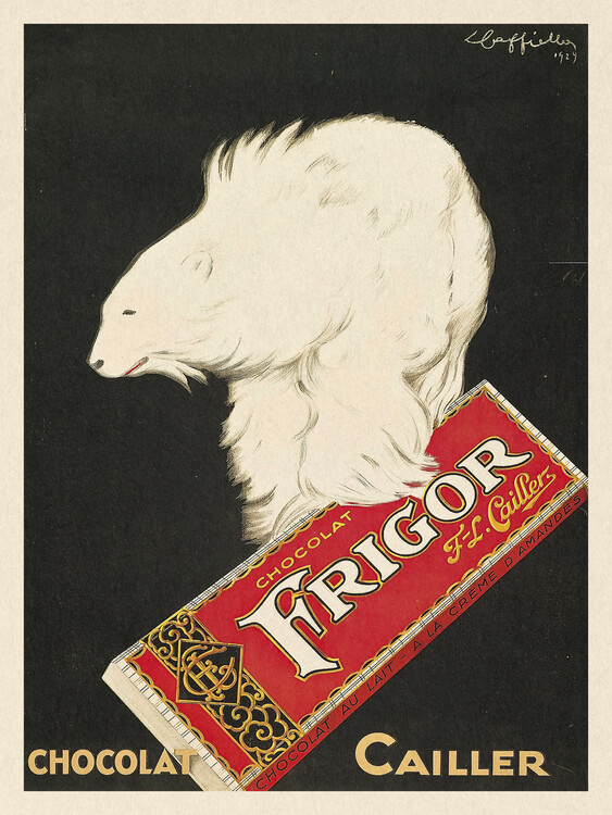 Levně Plakát, Obraz - Frigor, Chocolat Cailler with a Polar Bear, Leonetto Cappiello, 30 × 40 cm