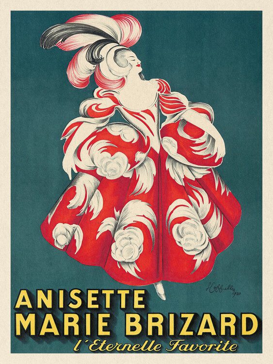 Levně Plakát, Obraz - Anisette Marie Brizard, Leonetto Cappiello, 30 × 40 cm