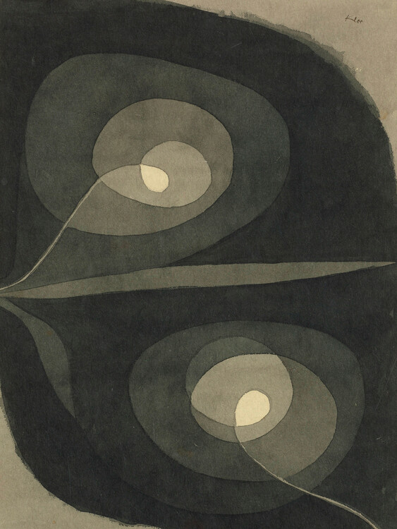 Levně Plakát, Obraz - Spiral Screw Flowers, Paul Klee, 30 × 40 cm