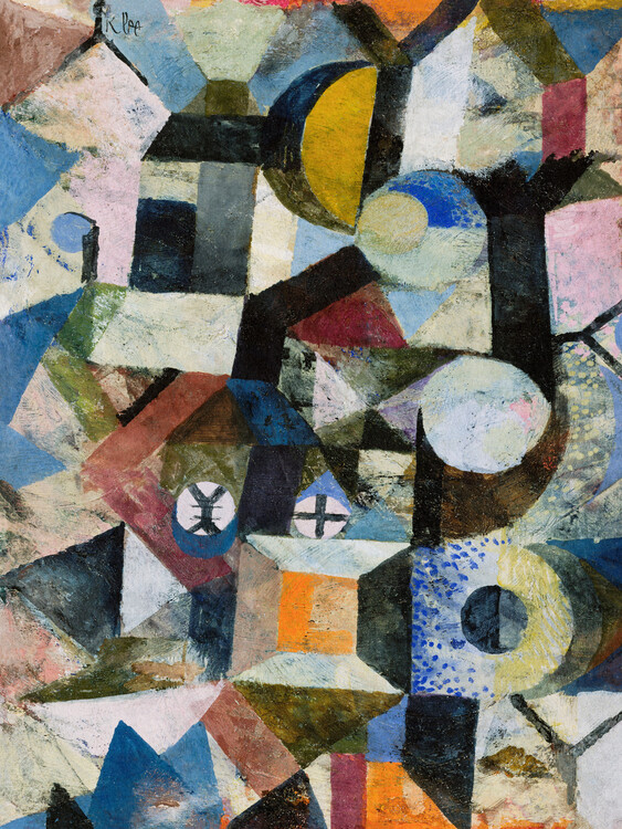 Canvas Print The Yellow Half Moon