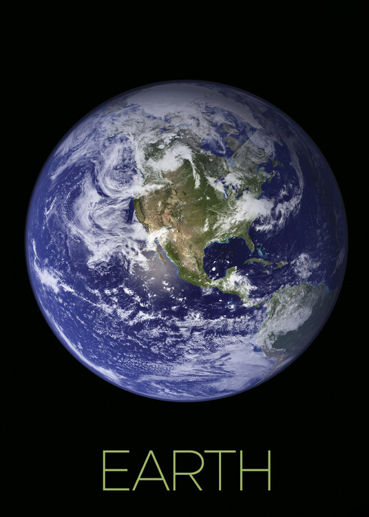 Poster planet earth space