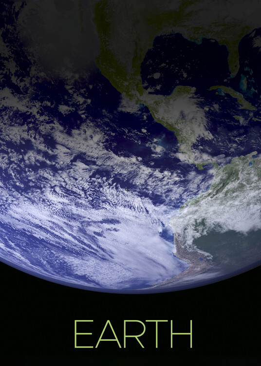 Poster planet earth space