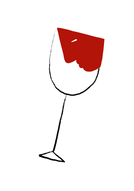 Плакат I LOVE RED WINE