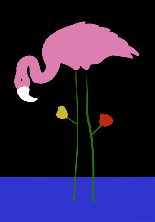 Poster FLOWERS IN THE WATER