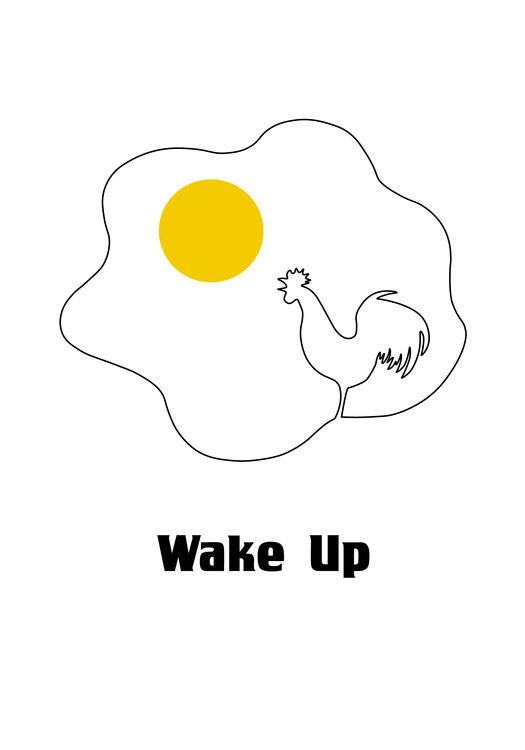 Плакат WAKE UP