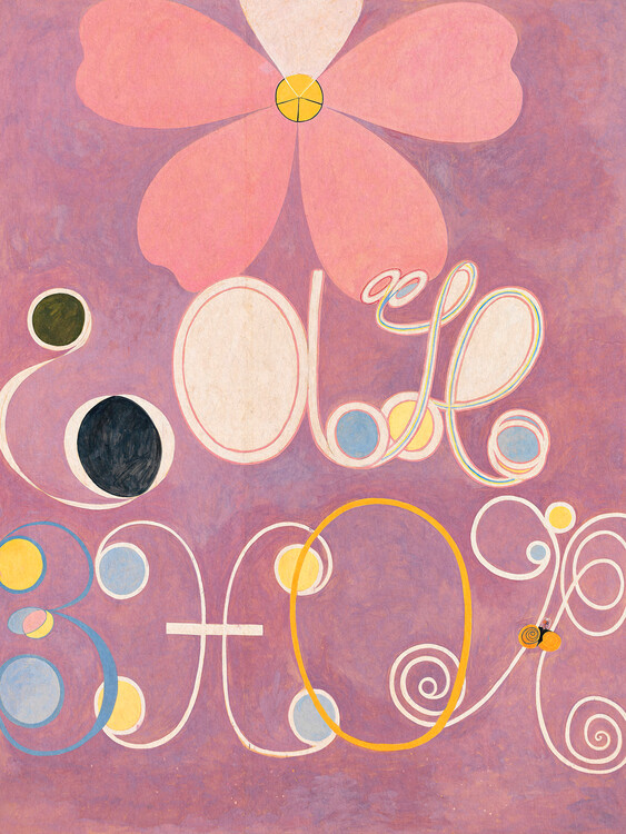 Plakát The 10 Largest No.5 (Purple Abstract) - Hilma af Klint