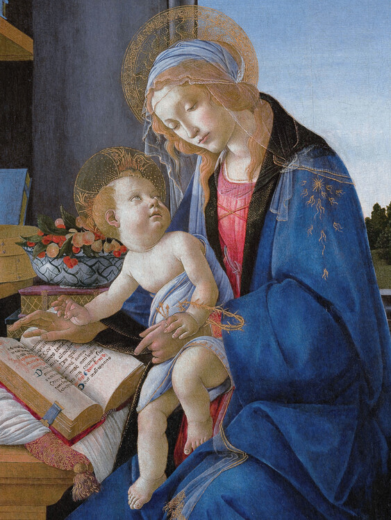 Принти на полотні The Madonna & The Book