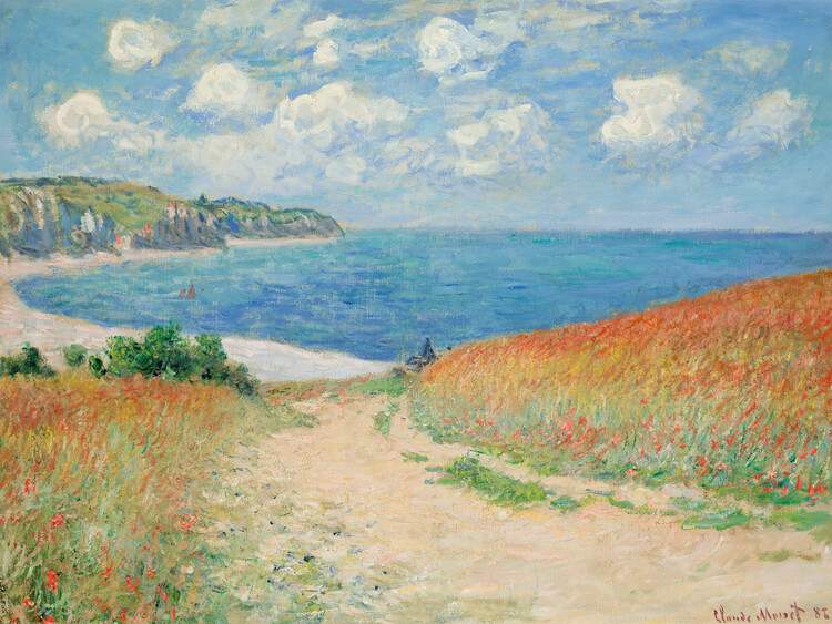 Canvas Print Path Through the Corn at Pourville (1882)
