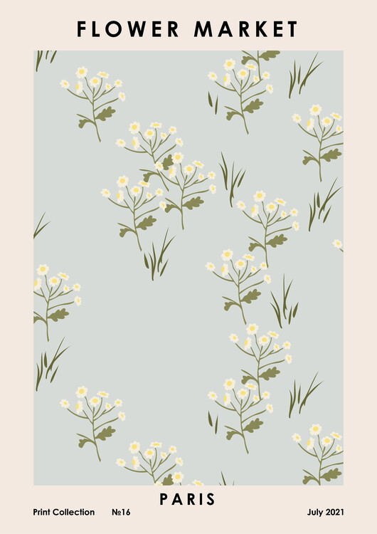 Poster Flower Market Paris