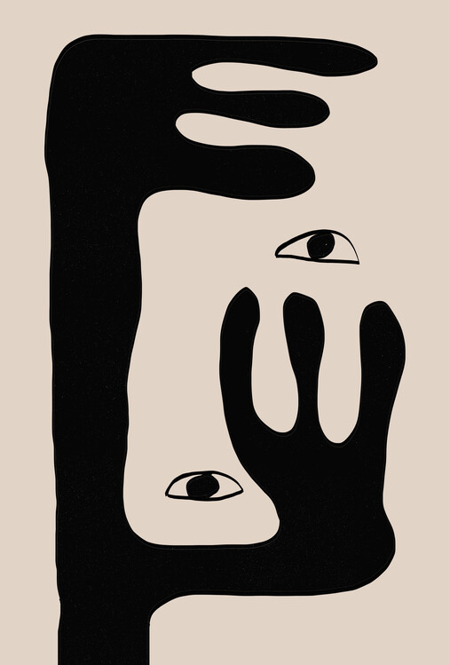 Plakát Abstract Face No2.