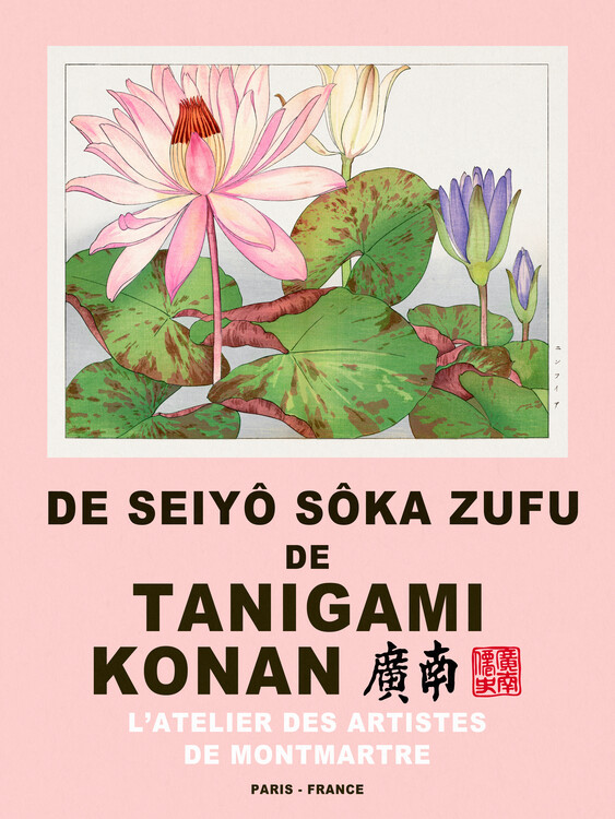 Poster Nymphaea Lotus (Special Edition Japandi Florals) - Tanigami Konan