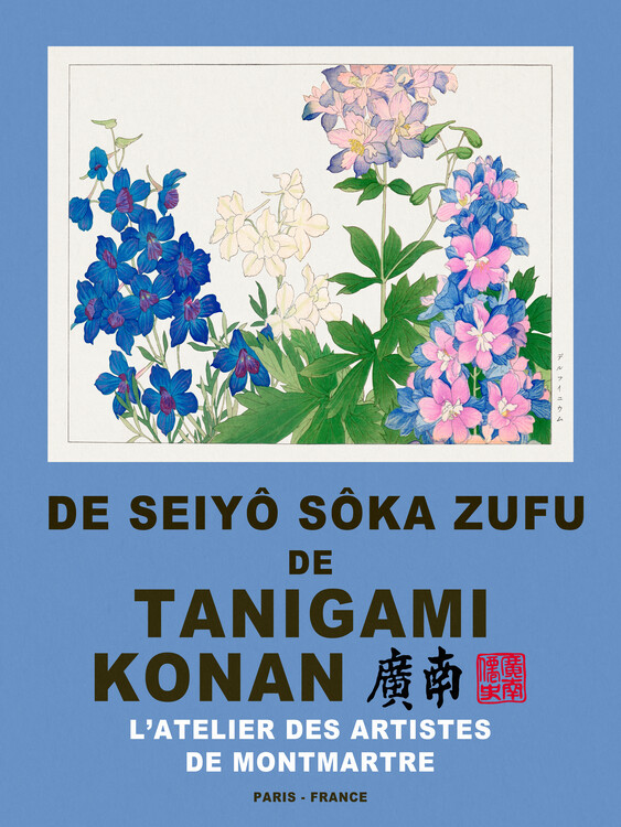 Αφίσα Delphinium (Special Edition Japandi Florals) - Tanigami Konan