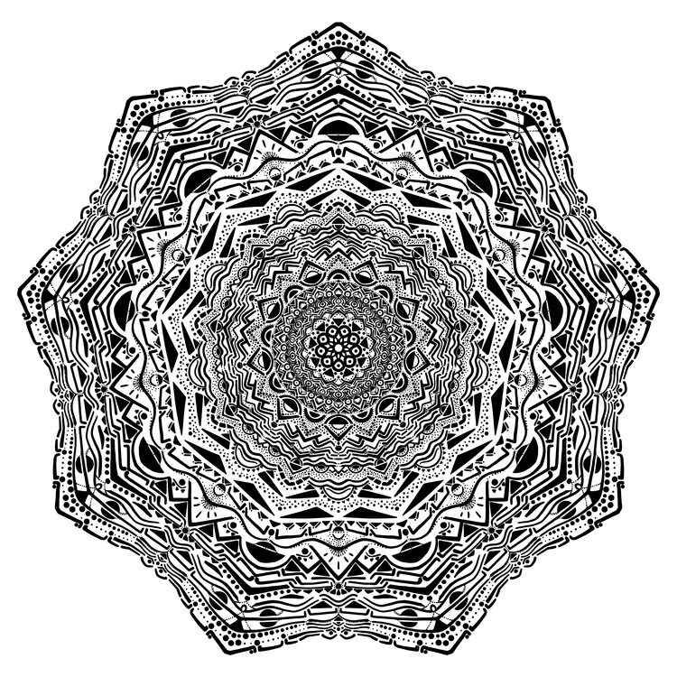 Poster Sunwave Mandala