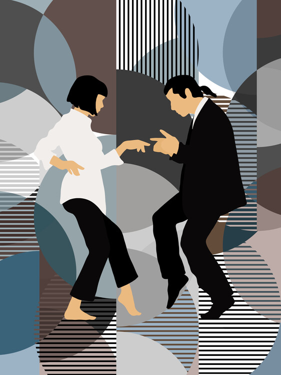 Poster Retro Dance Scene