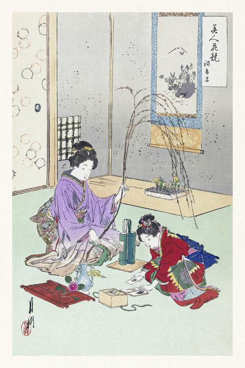 Poster Beauty & Flowers (Vintage Japandi) - Ogata Gekko