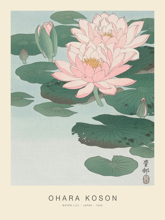 Poster Water Lily (Special Edition) - Ohara Koson