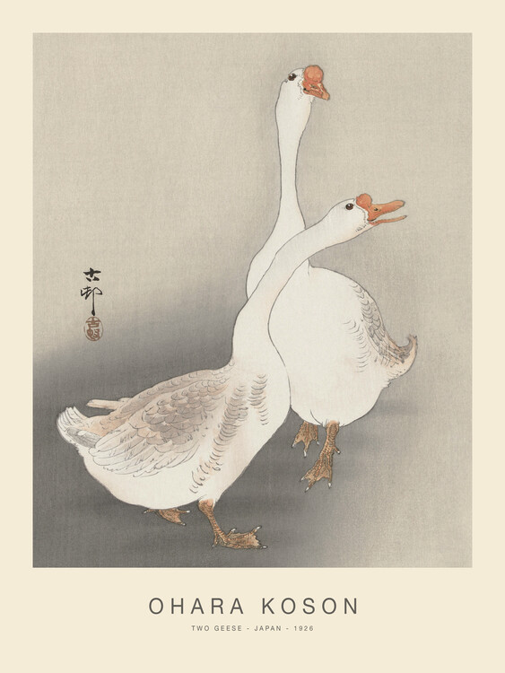 Poster Two Geese (Special Edition) - Ohara Koson