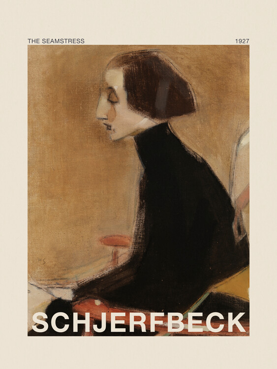 Plakat The Seamstress (Special Edition Female Portrait) - Helene Schjerfbeck