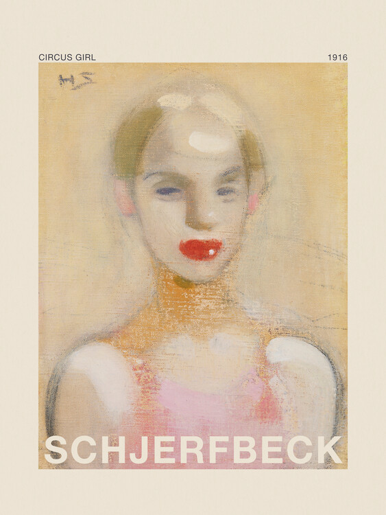 Plakat Circus Girl (Special Edition Female Portrait) - Helene Schjerfbeck
