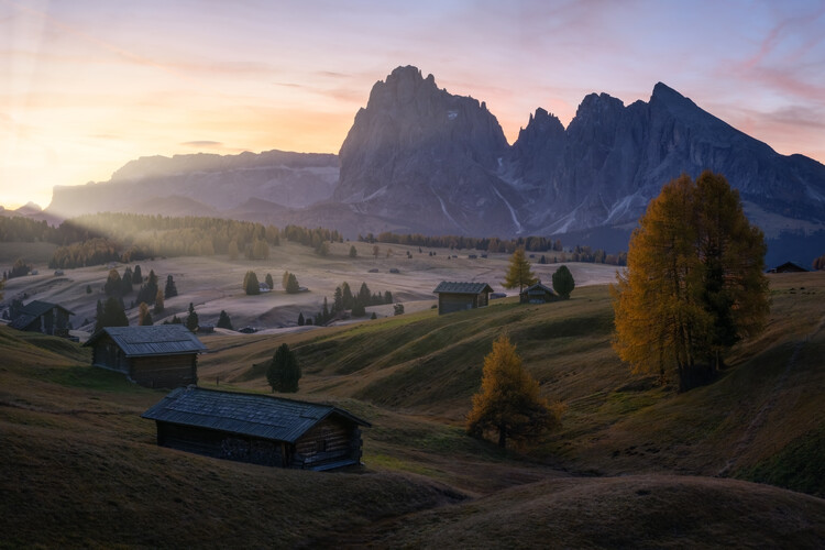 Póster First Light At Alpe Suisi