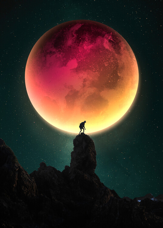 Poster Alone With Planet Mars