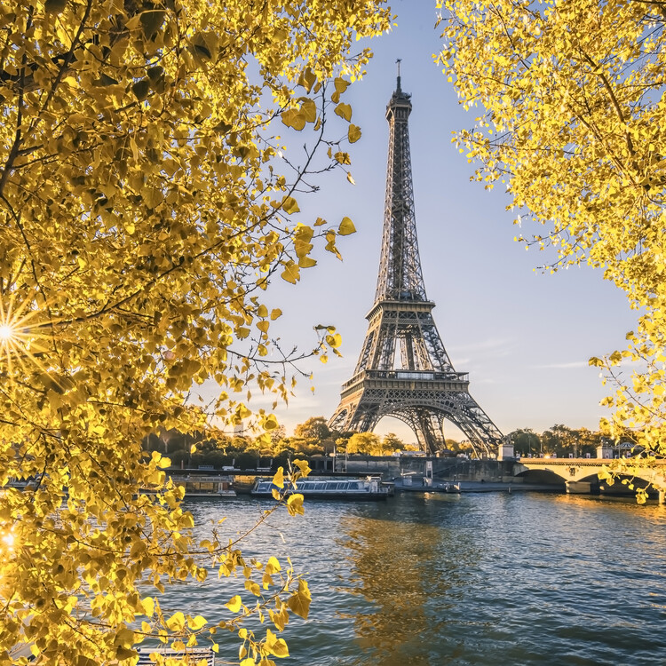 Poster Paris In Yellow