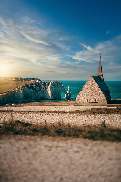 Poster Etretat Chapel