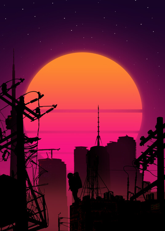 Poster Cyberpunk City