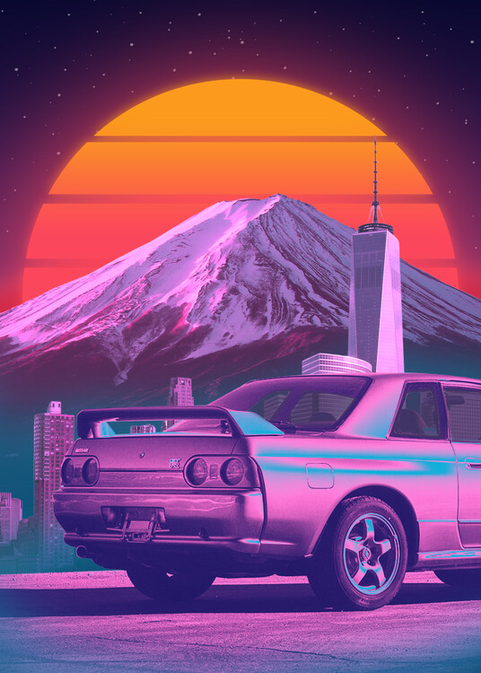 Poster Retrowave 80s