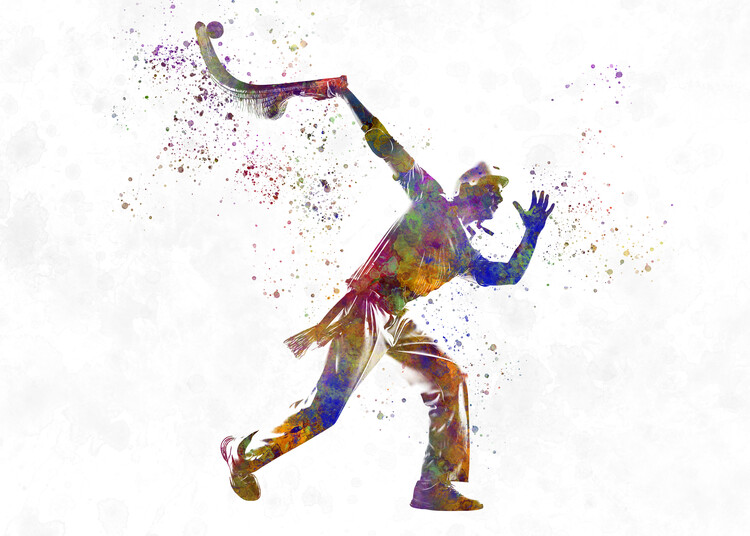 Juliste Basque ball in watercolor