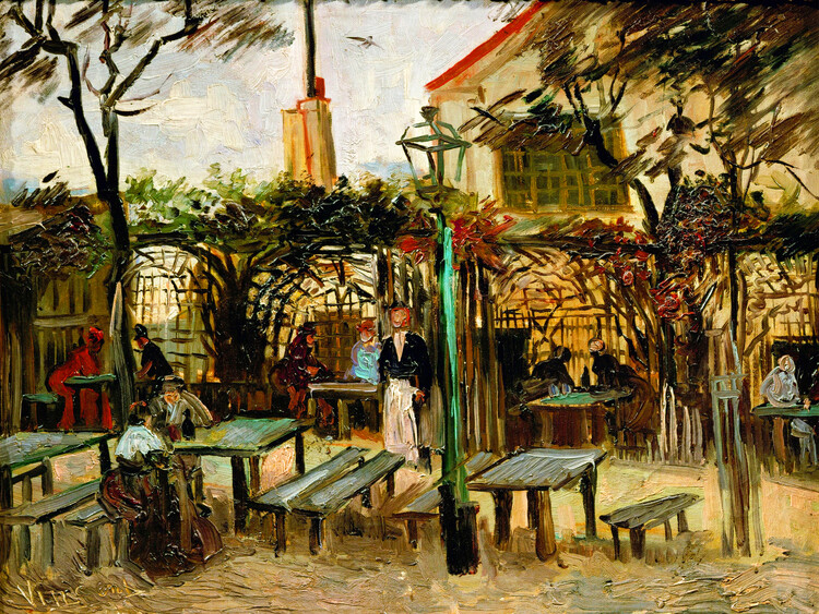 Canvas Print Terrace of a Cafe on Montmartre La Guinguette (1886)