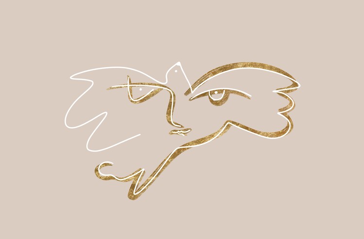 Canvas Print Abstract bird