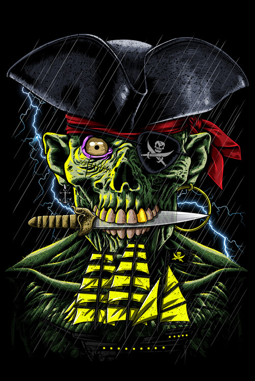 Poster Pirate zombies