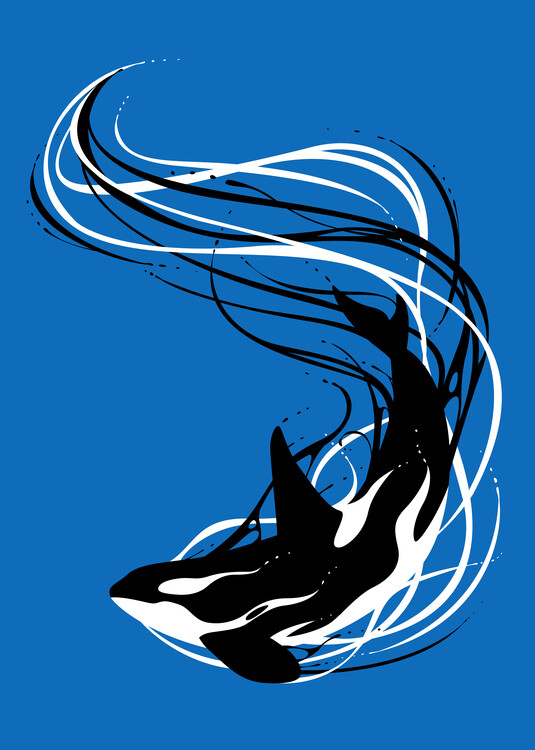 Плакат Fantasy killer whale