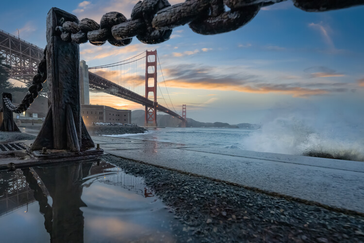 Juliste Golden Gate Sunset