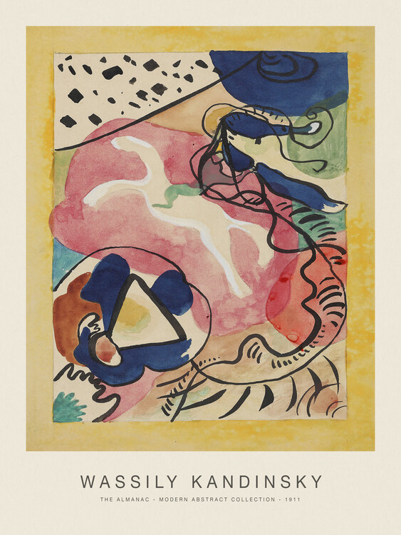 Canvas Print The Almanac - Design for the Blue Rider (Modern Abstract Collection 1 of 4)