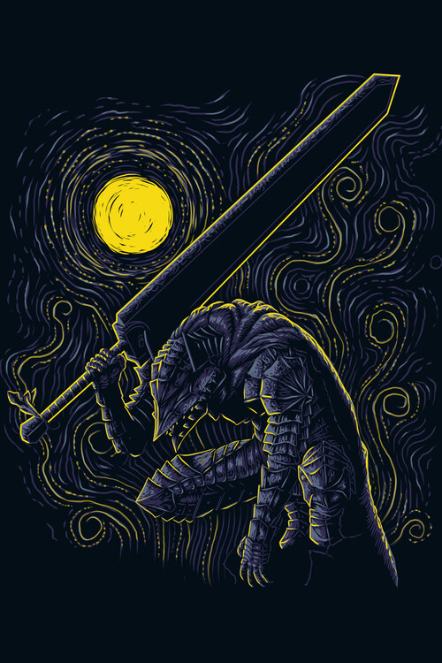 Canvas-taulu Post-Impressionist Swordsman