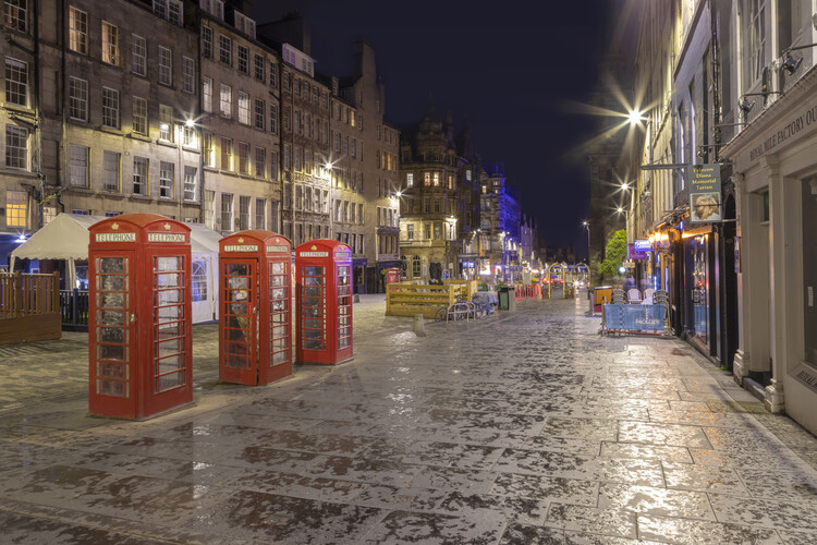 Poster Evening impression of the Royal Mile in Edinburgh